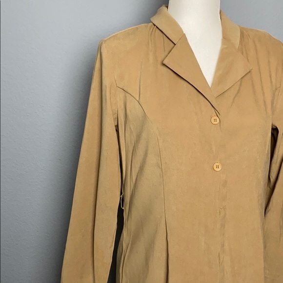 Tribeca Studio Tan Trench Coat - Picture 1 of 9
